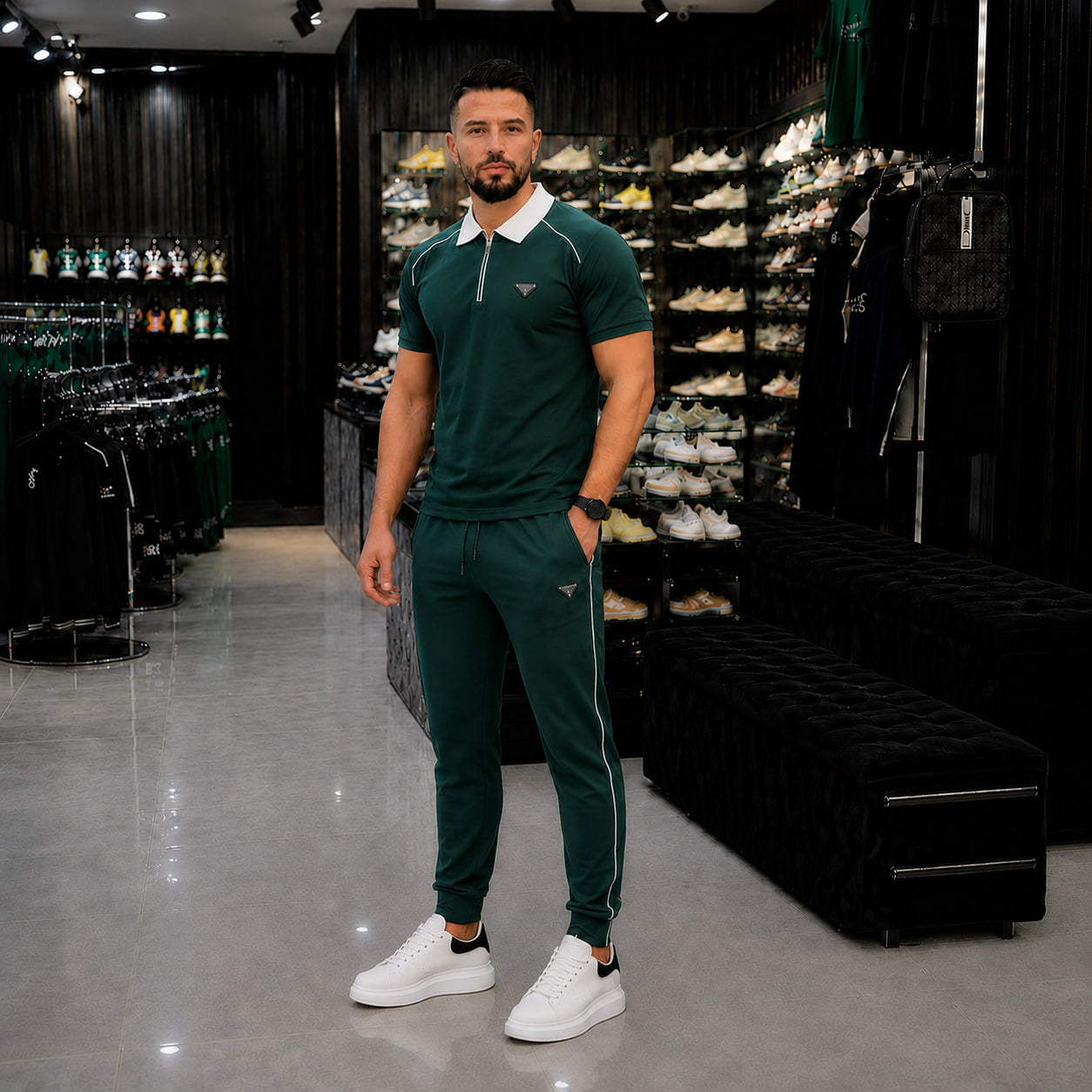 prada noir vert